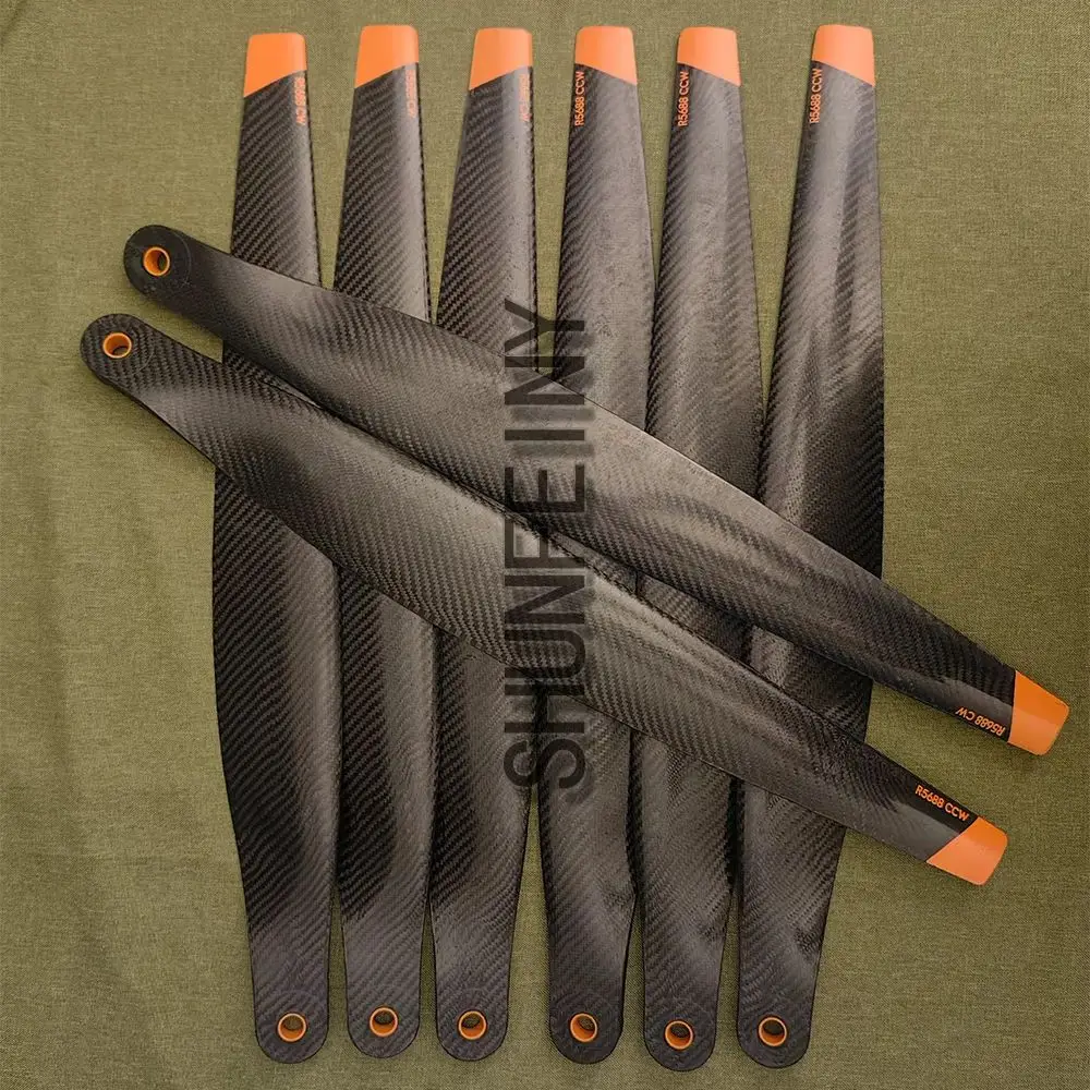DJI T60 Upgraded Propellers (set of 8); made of carbon fiber, offering a combination of high strength and light weight.