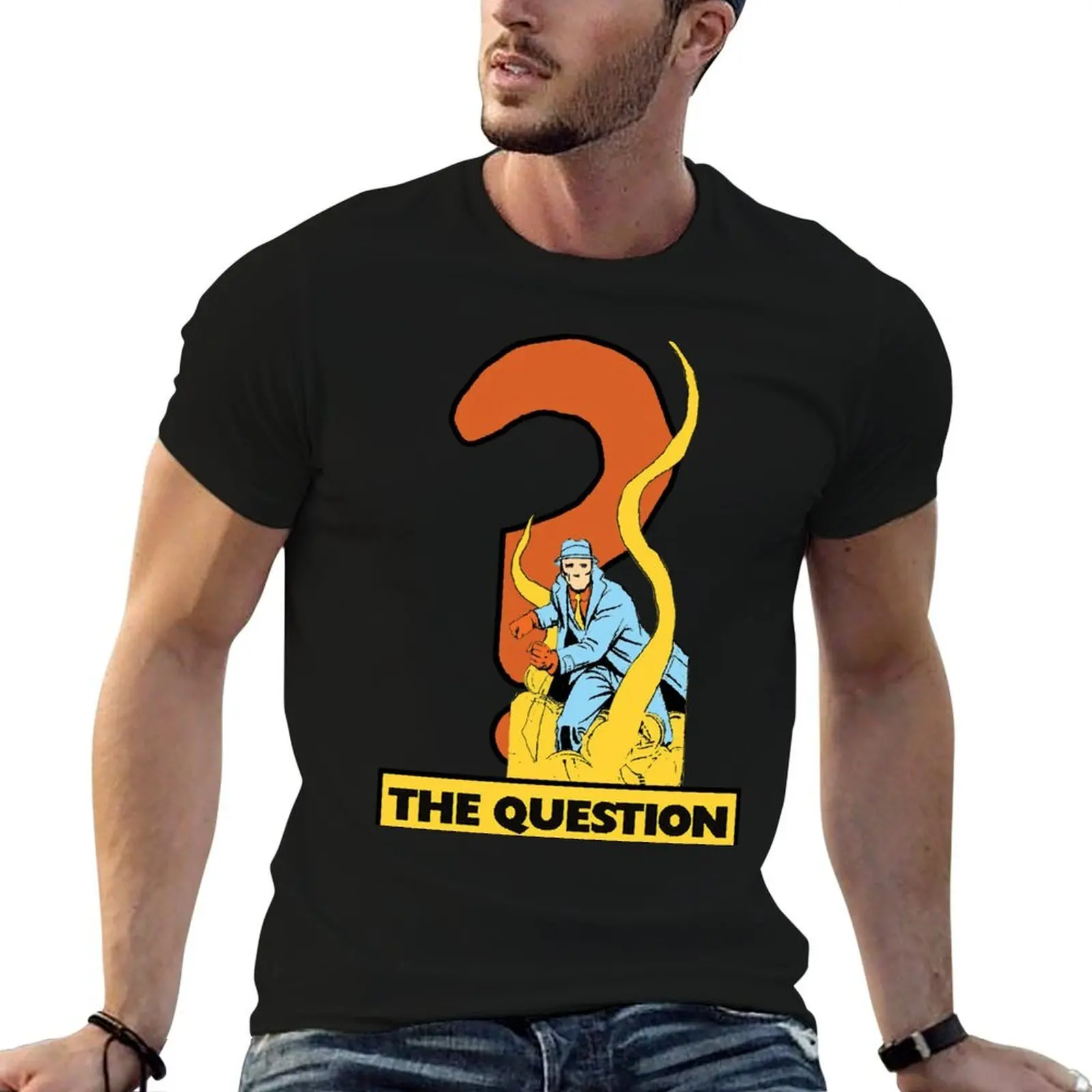 

The Question Retro Design T-Shirt man t shirts for men t shirts for man pack white T-Shirt