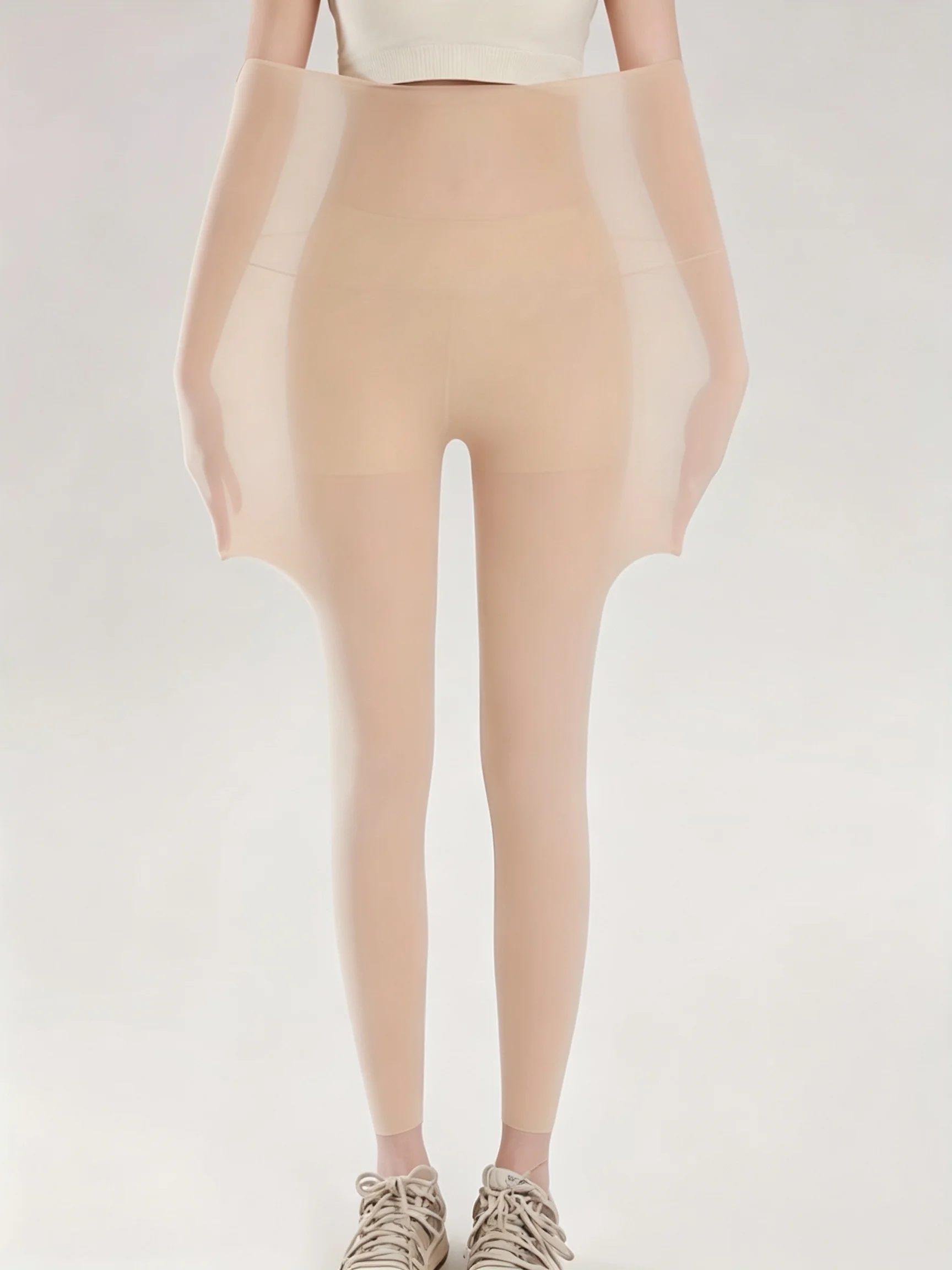 1 Stück Damen-Formhose mit hoher Elastizität, ultradünne Sommer-Outdoor-Leggings, alltagstauglich und lässig. – Detail 3
