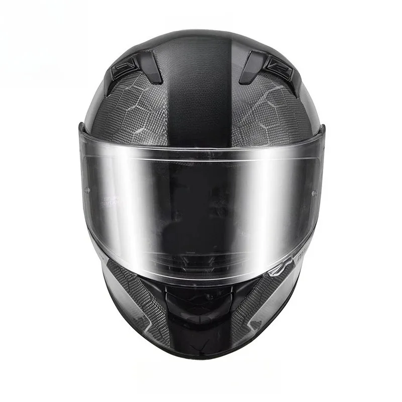 

Carbon fiber motorcycle helmet, locomotive ultra-light four-season track running helmet