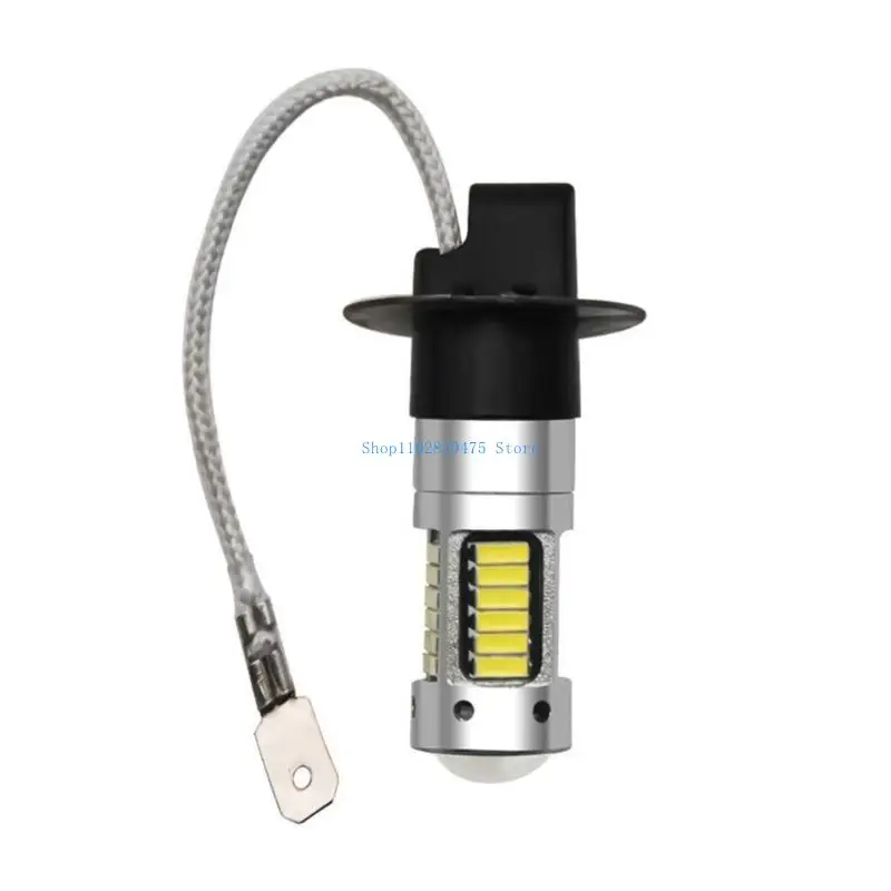 33WB 2x المصباح الأمامي LED LED 4014 30SMD P13W 9006 نهار تشغيل طاقة عالية للسيارة