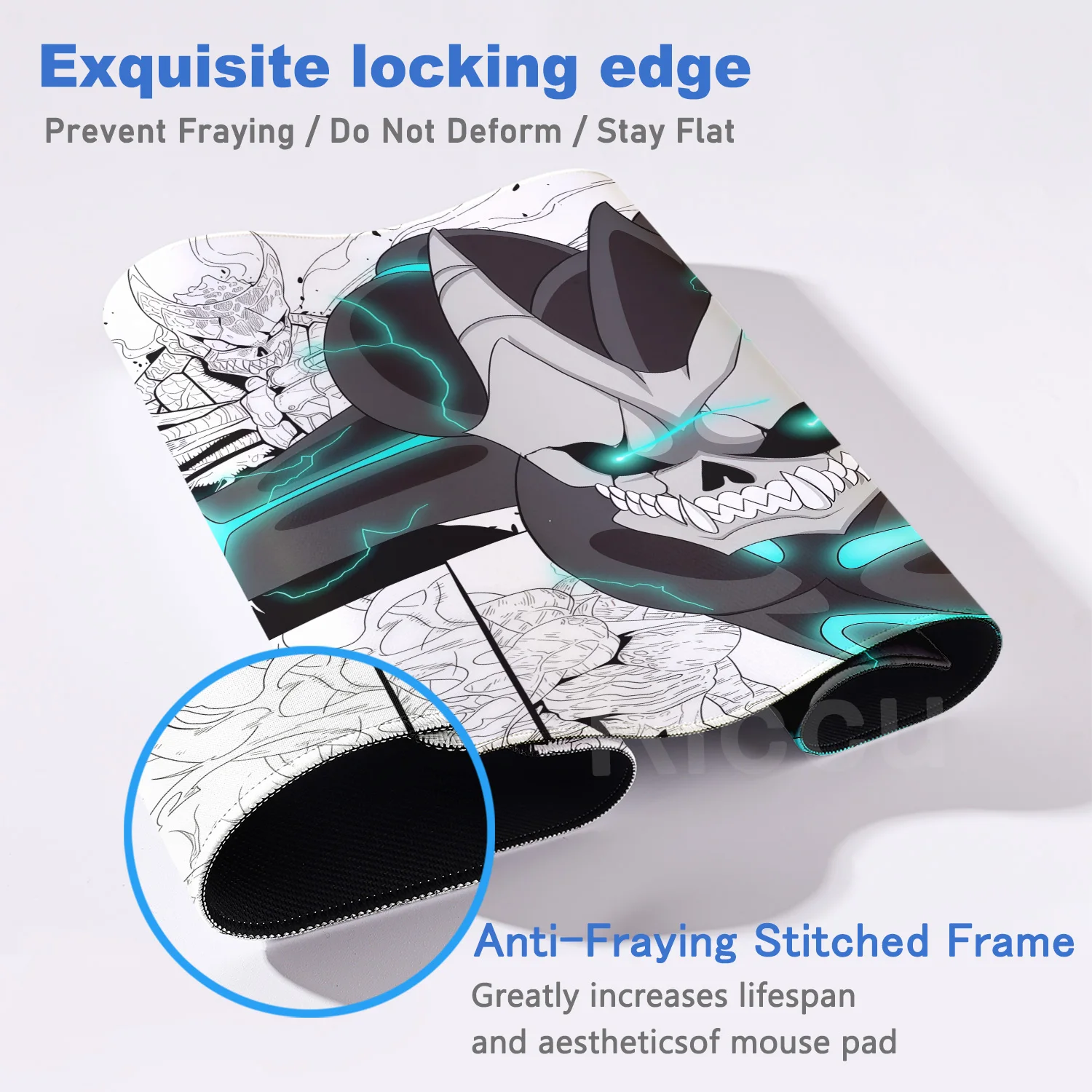 XXL 40X90CM Anime Mousepad Large Gaming K-Kaiju No. 8 Mouse Pad LockEdge Rubber accessories Computer Keyboard Table Desk Mat rug