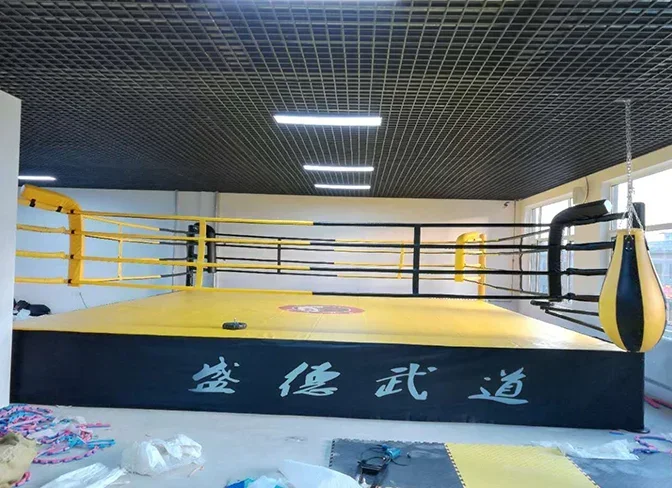 Heavy-guage steel boxing ring