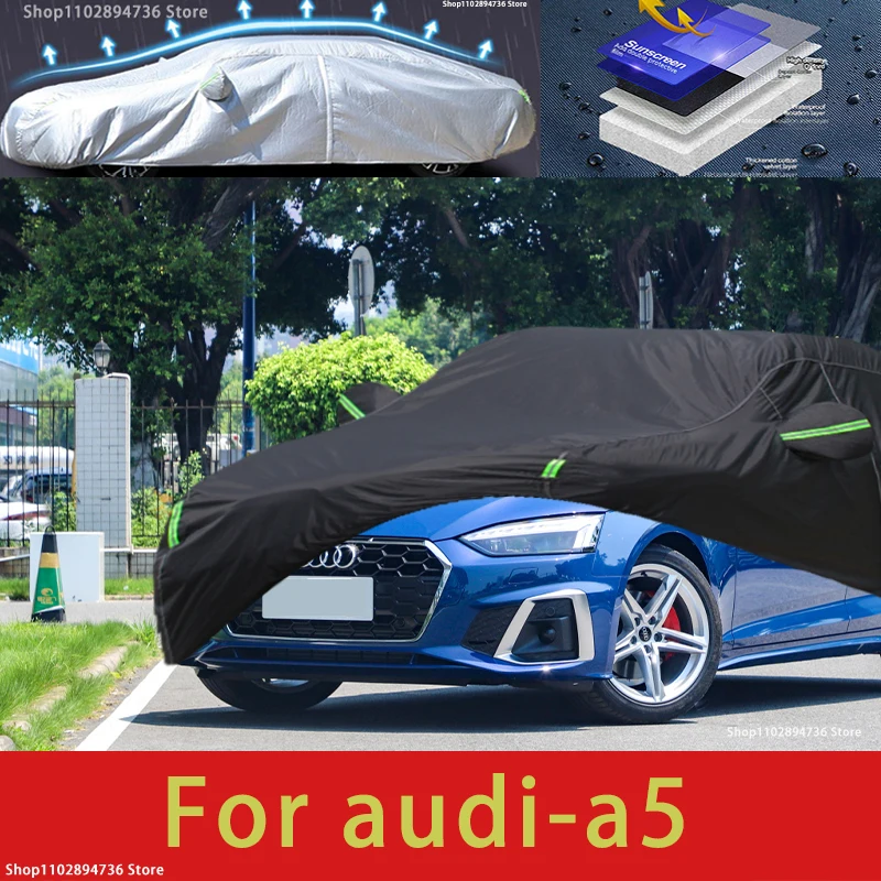 

For audi a5 fit Outdoor Protection Full Car Covers Snow Cover Sunshade Waterproof Dustproof Exterior Car accessories