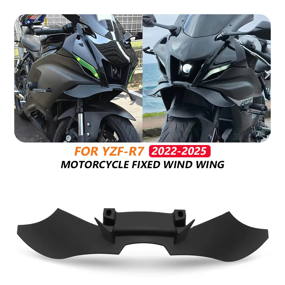 R7 2025 Motorcycle Aero-Foil Deflector For Yamaha YZF-R7 2022 2023 2024 2025 YZF R7 yzfr7 Racing Stability Kit Fronta Winglet