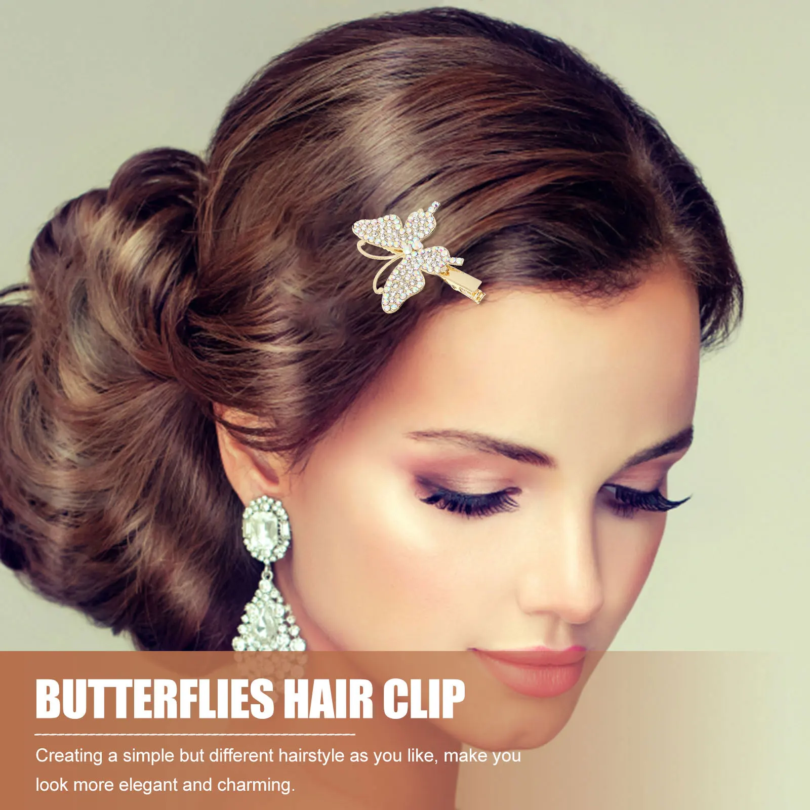 

6pcs Rhinestone Hairpins Pearl Clips Girls Flower Headwear Elegant Accessories Wedding Party Photography Show Gifts