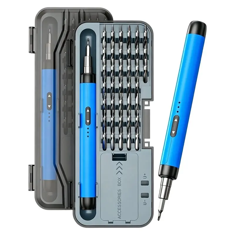 Mini Power Screwdriver Cordless Electric Screwdriver,46 In 1 With Magnetic Bits And LED Light