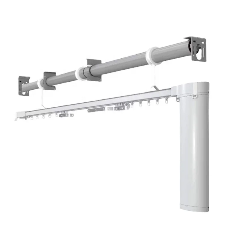 Garden Intelligent Lifting Curtain System Remote Control Electric Tubular Motor Up and Down High Ceiling Curtains
