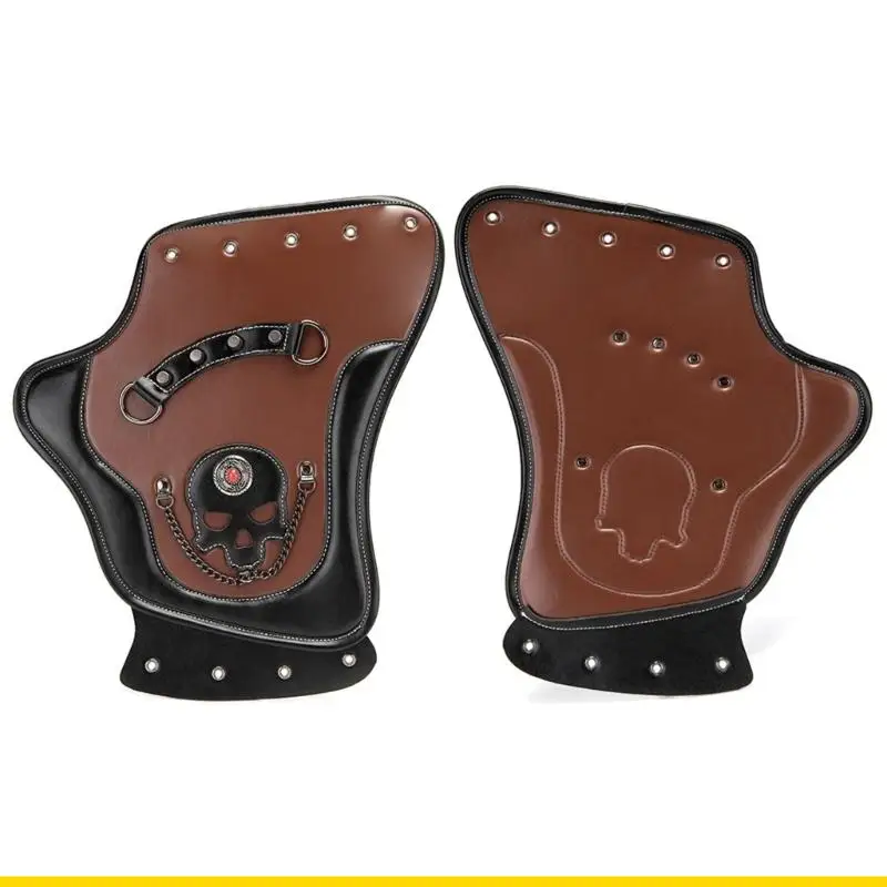 SZCH Stylish PU Leather Heat Protector For Motorcycle Exhaust Side Saddles Cover