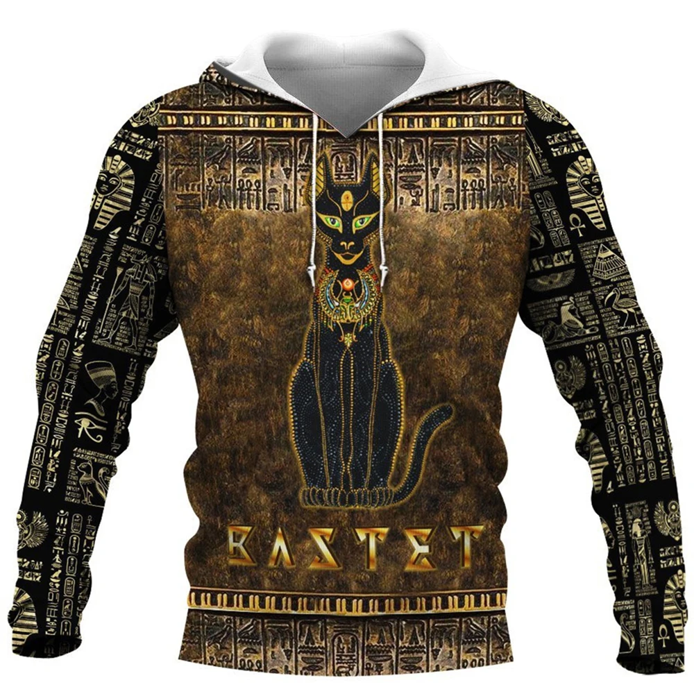 

Gods of Ancient Egypt 3D Printed Men Hoodie Autumn and Winter Unisex Deluxe Sweatshirt Zipper Pullover Casual Streetwear