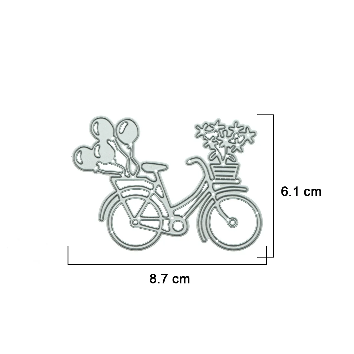 Scrapbooking Metal Cutting Die Vintage Bike Bicycle Pattern Punch Cut Stencil Handmade Greeting Memory Postcard Decorating