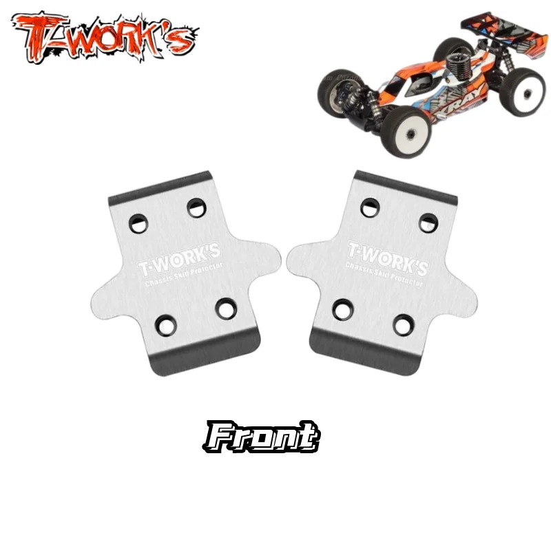 T-WORKS Xray XB8 22/21/20/19/18/17/XB9 Front Rear Chassis Skid Protector anti-scratch sheet chassis protection board Reduce wear