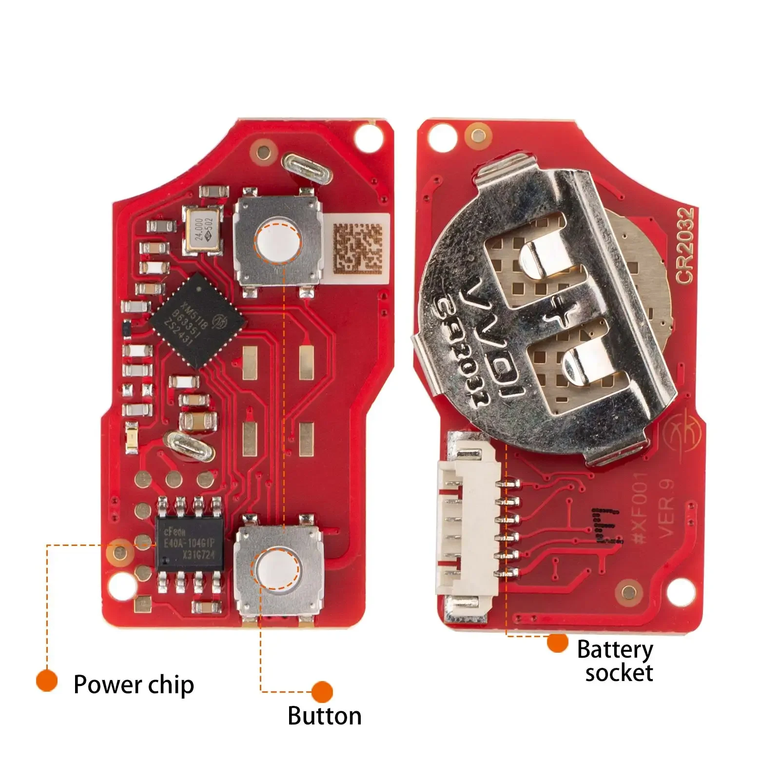 XHORSE XKB508EN XKB528EN Проводной универсальный дистанционный ключ B5 Style 2 кнопки для VVDI Key Tool/VVDI2 (английская версия)
