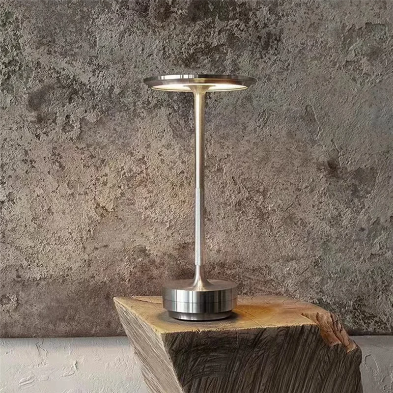 

A57M-Portable Modern Decorative LED Table Lamp Portable Lighting Bedroom USB Rechargeable Battery Hotel Bar Dining Room