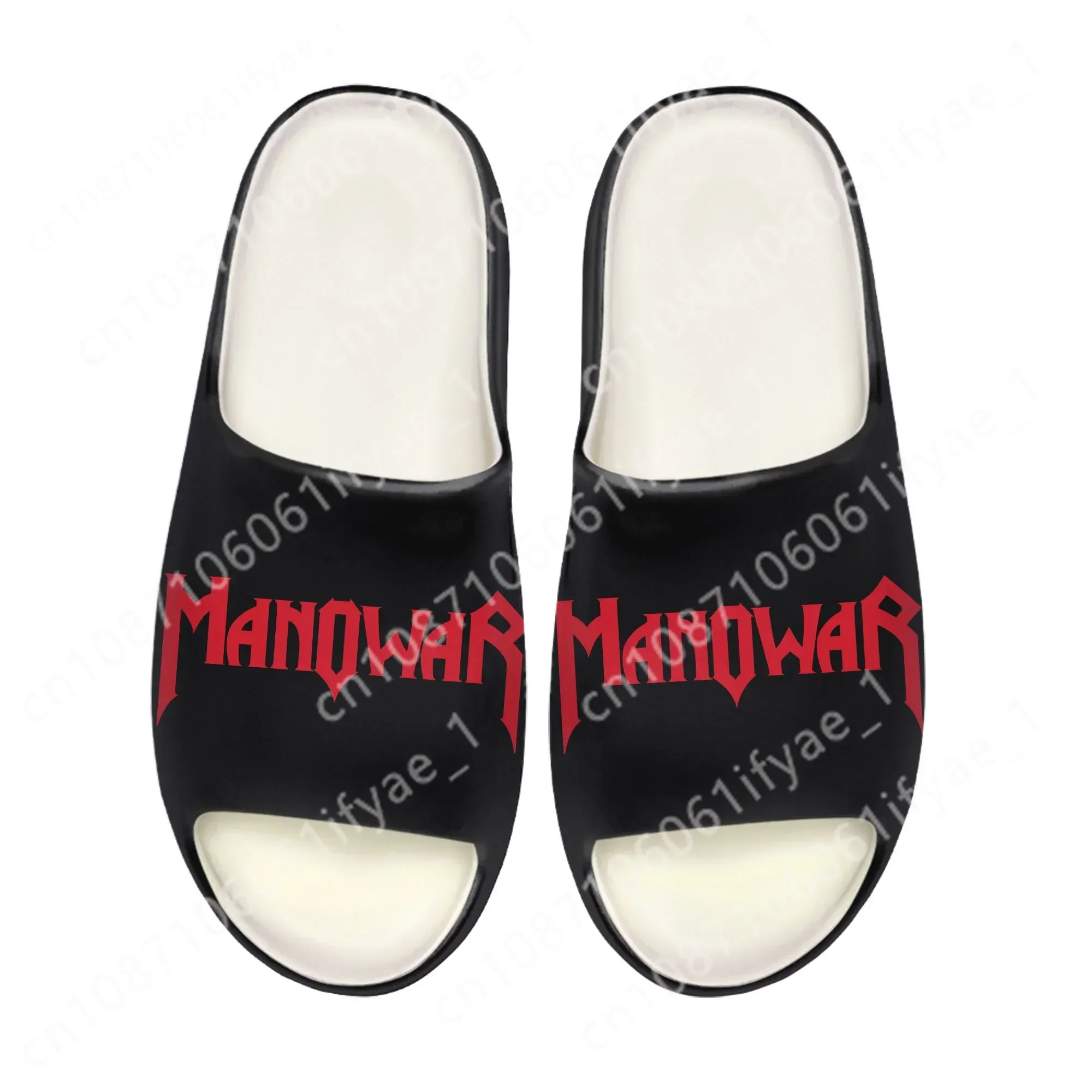 

Manowar Band Soft Sole Sllipers Home Clogs Step on Water Shoes Mens Womens Teenager Customize Bathroom Beach on Shit Sandals