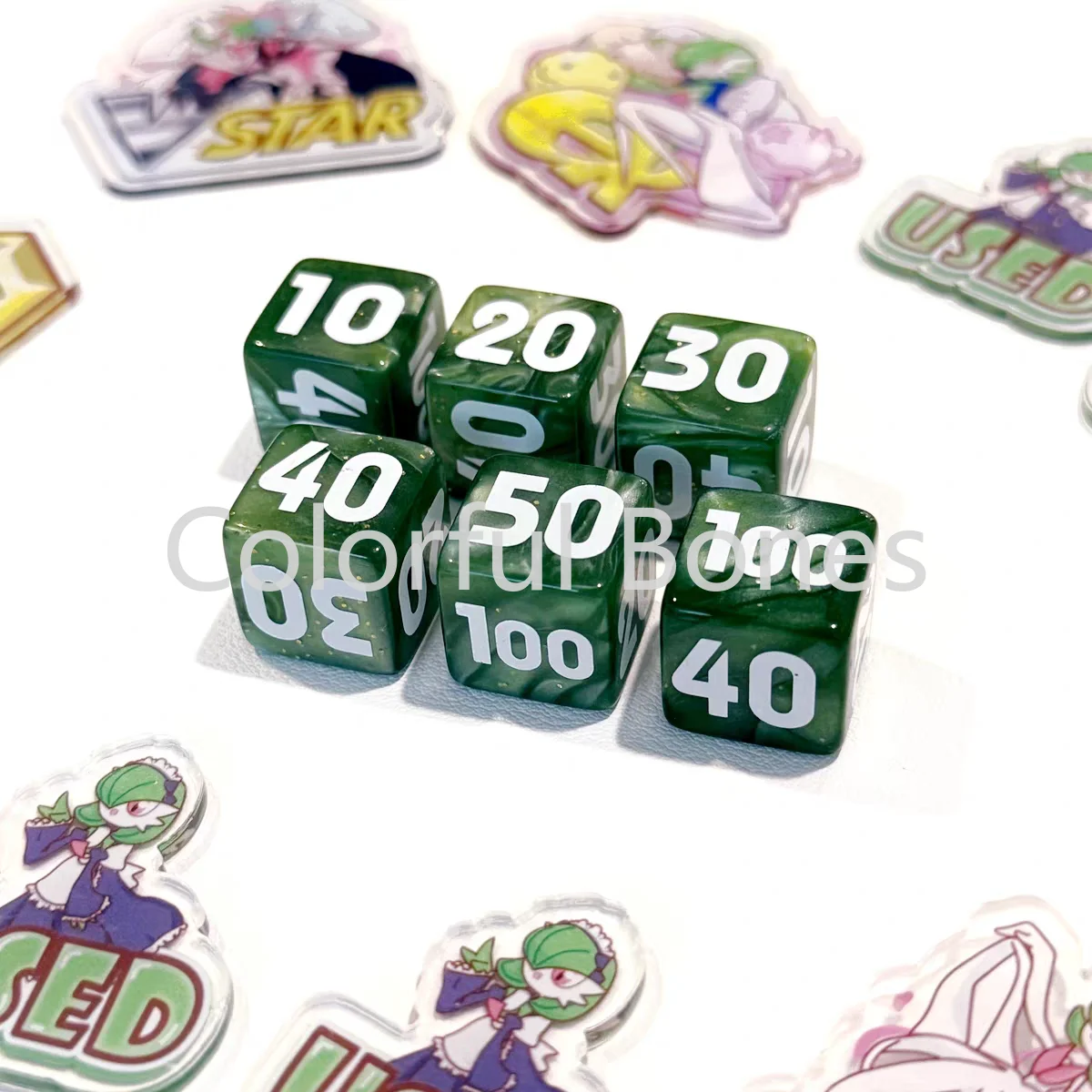 

PTCG Pokemon Gardevoir Match, индикатор повреждений, игральные кости, используемая доска, Vstar Borad, ролевая игра, счетчик повреждений, подарочная игрушка