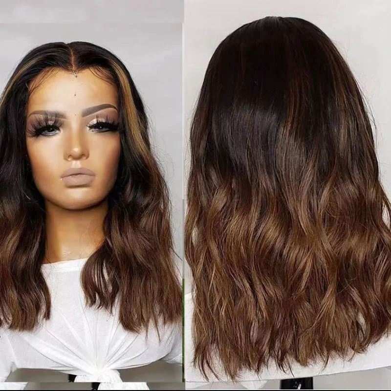 

Highlight Brown Glueless Soft Long body wave 5x5 Silk Base Jewish Human Hair With BabyHair HD Lace European Hair Preplucked