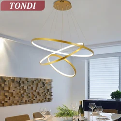 Lustre Nordic LED Chandelier For Living Room Bedroom Dining Room Villa Hotel Round Chandelier Home Indoor Lighting