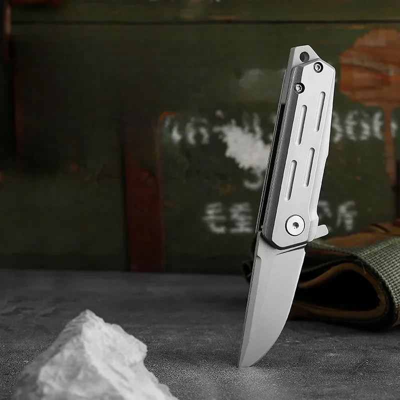 Portable Folding Pocket Knife with Stainless Steel Blade, Outdoor Travel Camping Tools, Keychain, Pendant, Holiday Gift