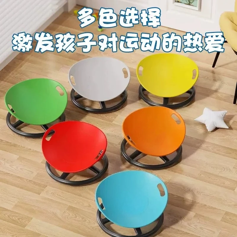Ergonomic Swivel Sensory Chair - Eggshell Design Anti-Slip Base & Durable Plastic. Manual Use No Electricity Needed