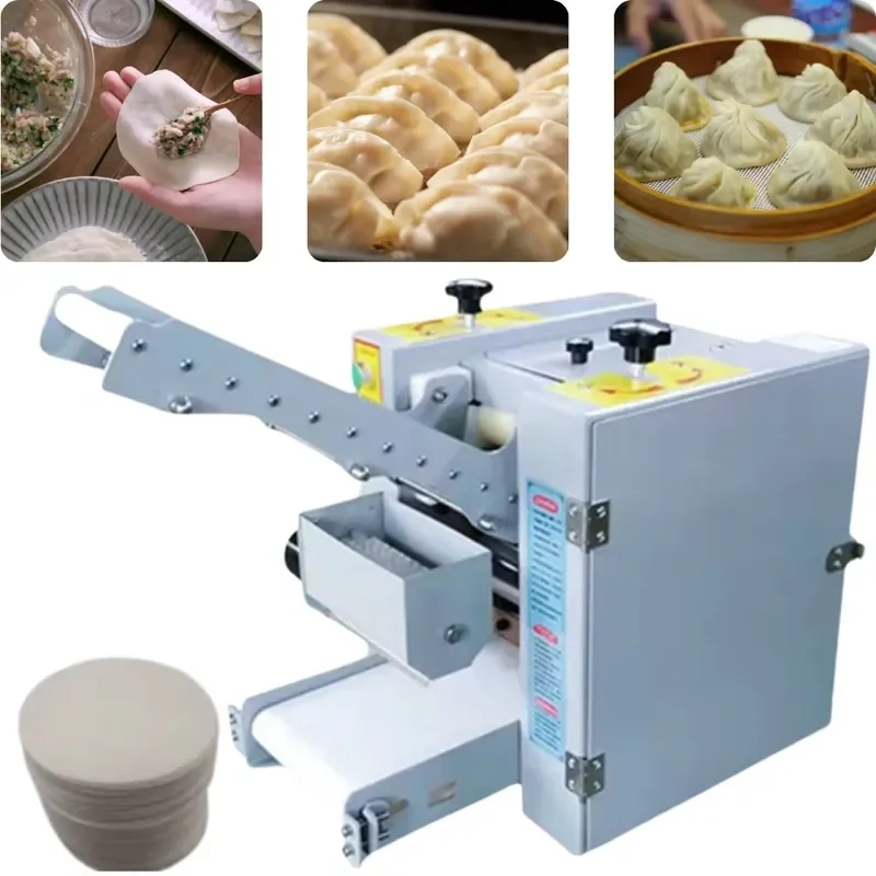 Commercial Dumpling Wrapper Machine 3000-3600 Pcs/h Small Dumpling Skin Press for Restaurant Food Stall / Startup Food