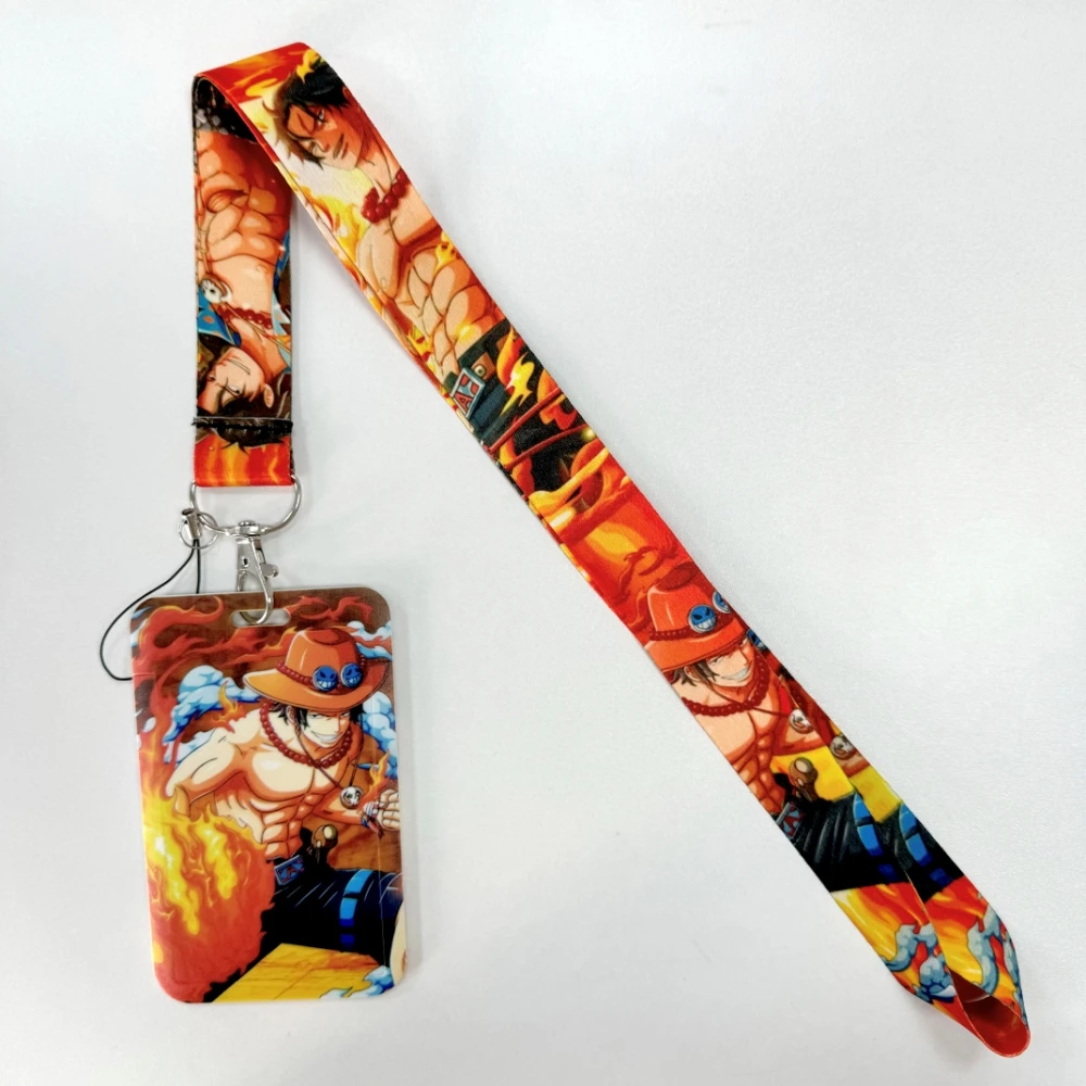 Wholesale One Piece Anime Movie Lanyards Keys Neck Strap Card Badge Gym Key Chain Lanyard Key Holder DIY Hang Rope Keyrings