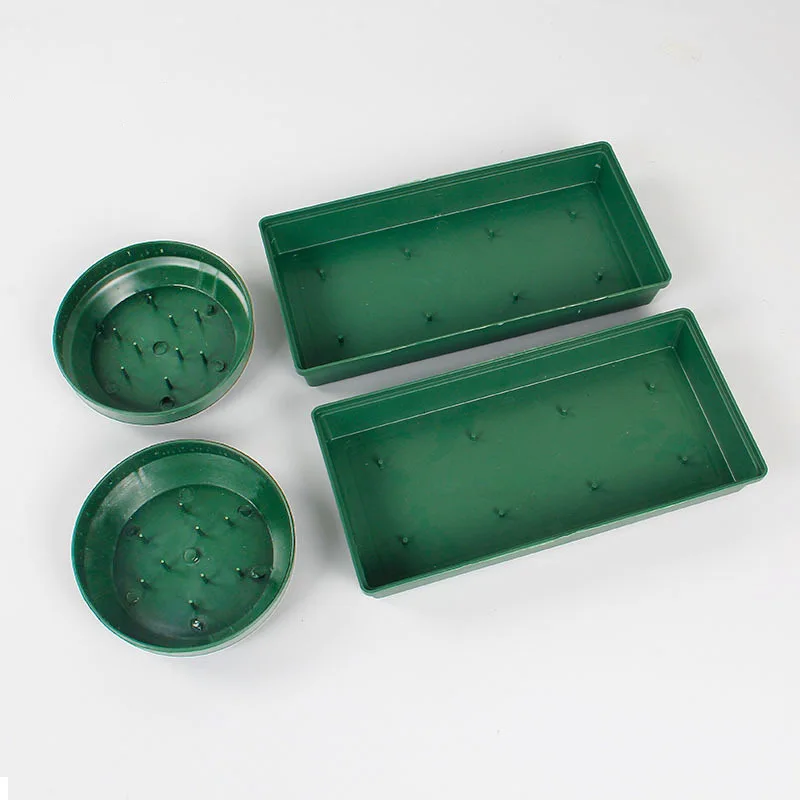 Circular Needle Disk Flower Arrangement Mud Chassis Plastic Holder Fixed Bloom Clay Tray DIY Wedding Supplies for Flower Shops
