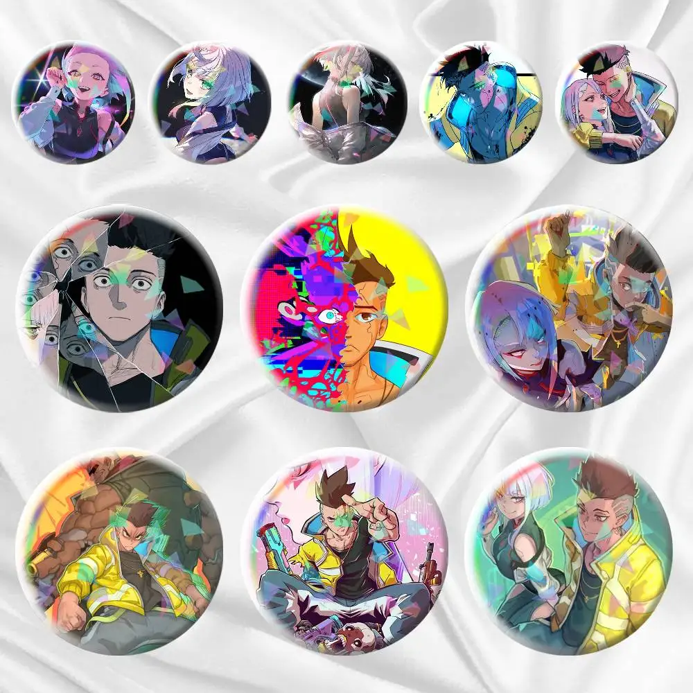 

Lucy David Edgerunner 75mm 58mm 44mm 25mm Brooch Backpack Hat Pins Accessories Toys Badge