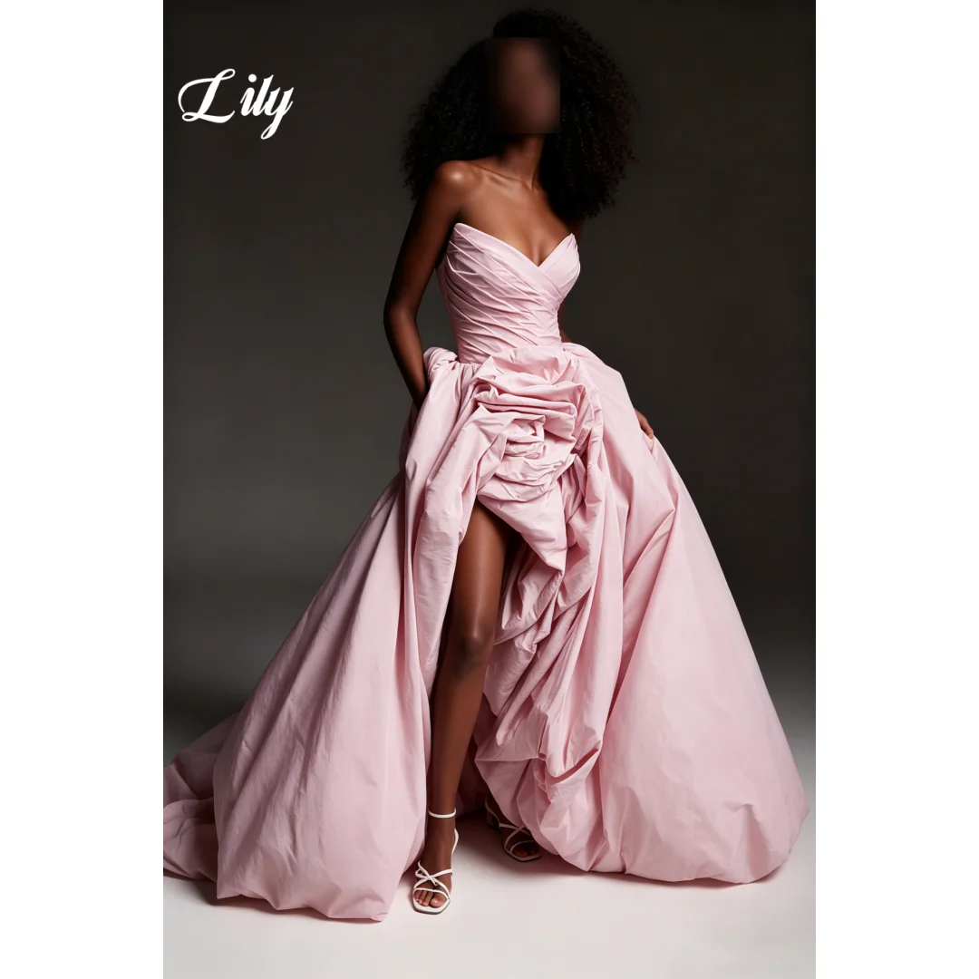 

Lily Elegant Beige Evening Gown With Removable Beaded Capelet Pleated Floor Length Formal Prom Dress فساتين الحفلات Customized
