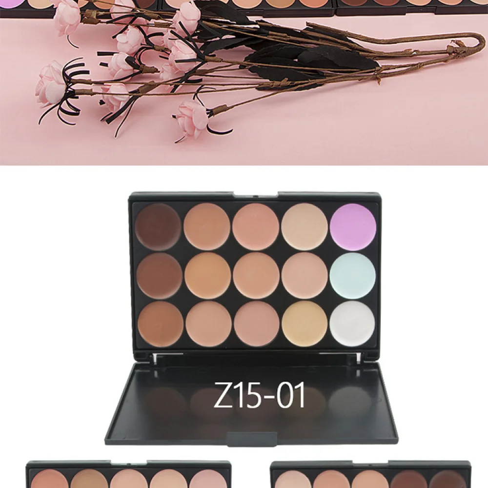 15 Color Professional Face Concealer Palette Makeup Contouring Cream Foundation Sets For Blemishes Dark Spots Tattoo Cover Up