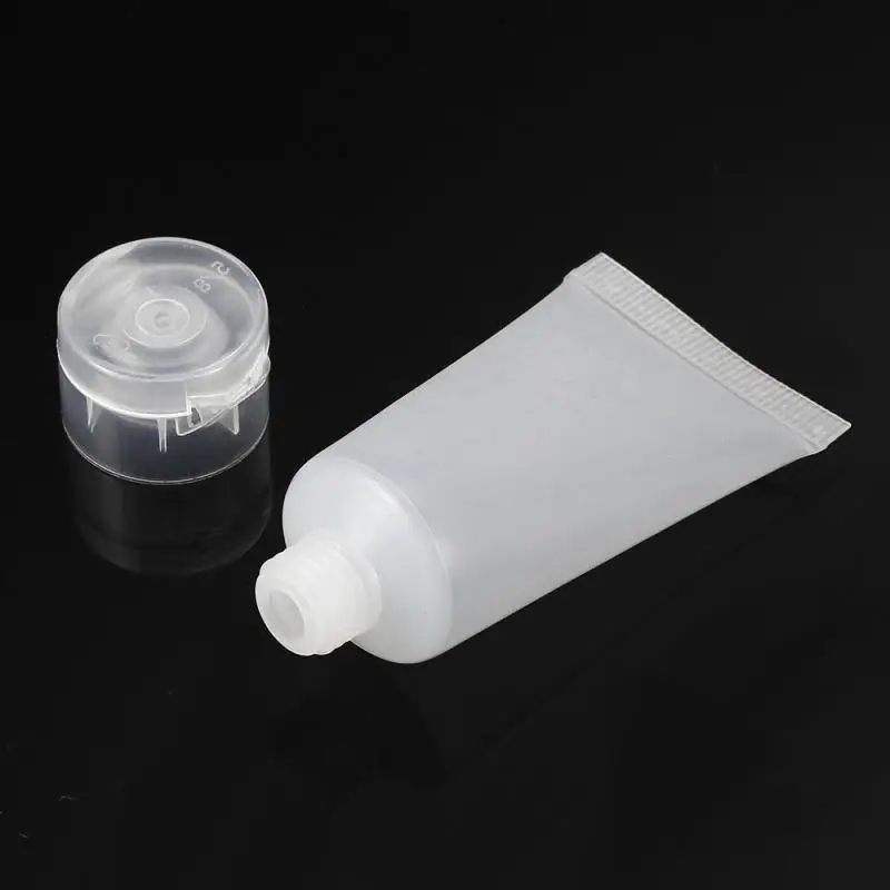 10/20pcs 15ml Refillable Bottle Empty Lip Gloss Tube Transparent Soap Bottle Travel Portable Bottle Makeup Squeeze Container