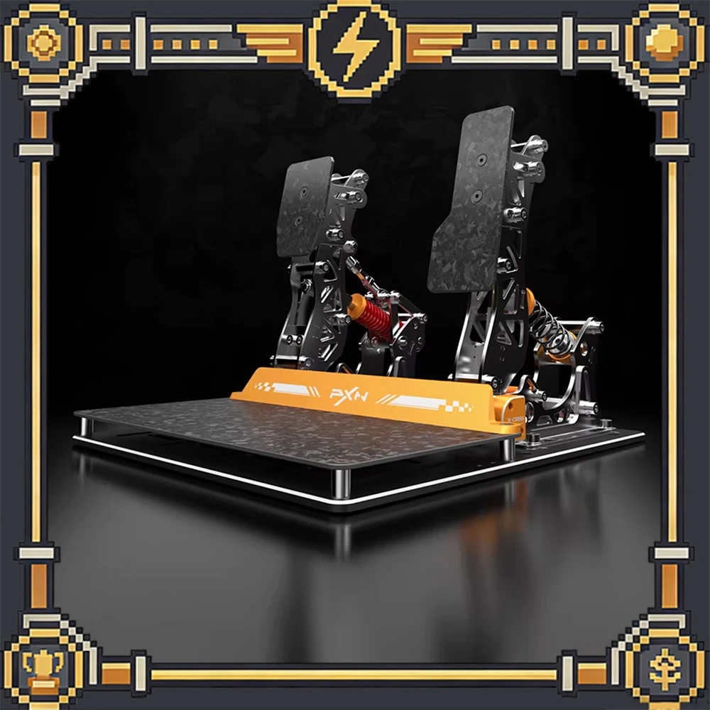 

Педали для гоночного симулятора PXN PD LP/PD LP C VECTOR X: педаль газа, педаль сцепления, высокоточные, с высокой настройкой, двойным датчиком, для ПК.