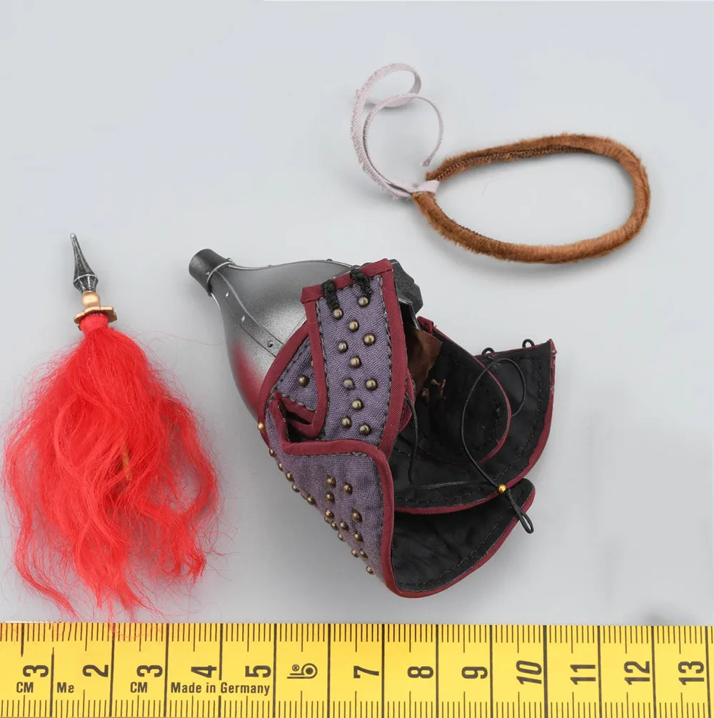 1/6 KLG-R028 Vintage dynastia Ming Asia Jizhou dowódca hełm wojskowy PVC materiał Model pasuje do 12-calowej figurki kolekcjonerskiej