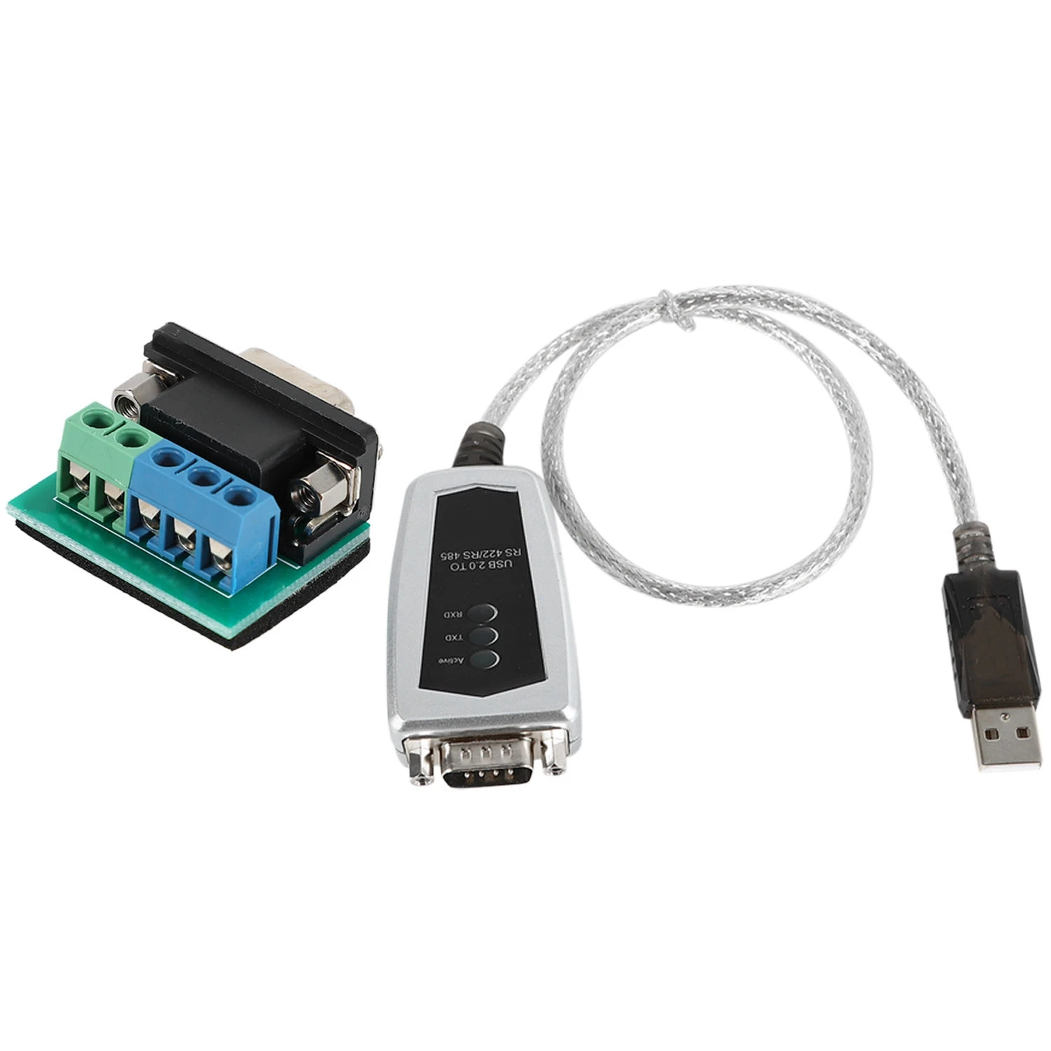 USB เป็น RS485 RS422 Serial Converter สายเคเบิล FTDI ชิปสำหรับ Windows 10 8 7,XP และ Mac