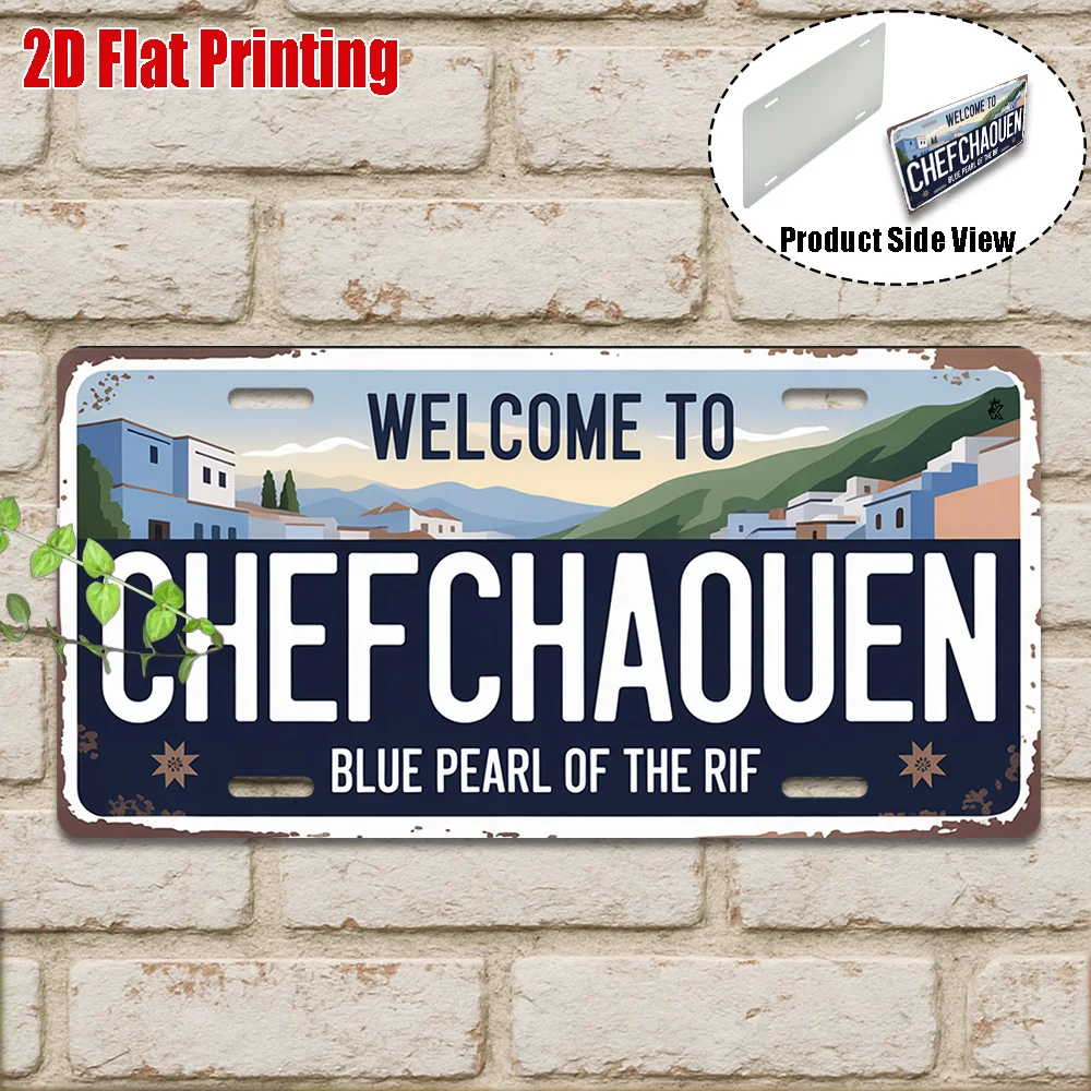 2D Flat - 【2D Flat】 2D Flat - [2D Flat] 2D Flat Printing, 1pc, Vintage Metal Sign, for Decorative Purposes Only, Outdoor Plaque
