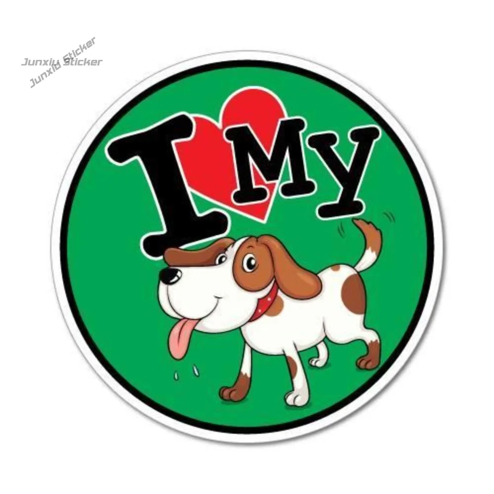 

I Love My BeagleSticker Anime Car Sticker Waterproof Vinyl Decal Decoration Accessories Scratch Resistant Exterior