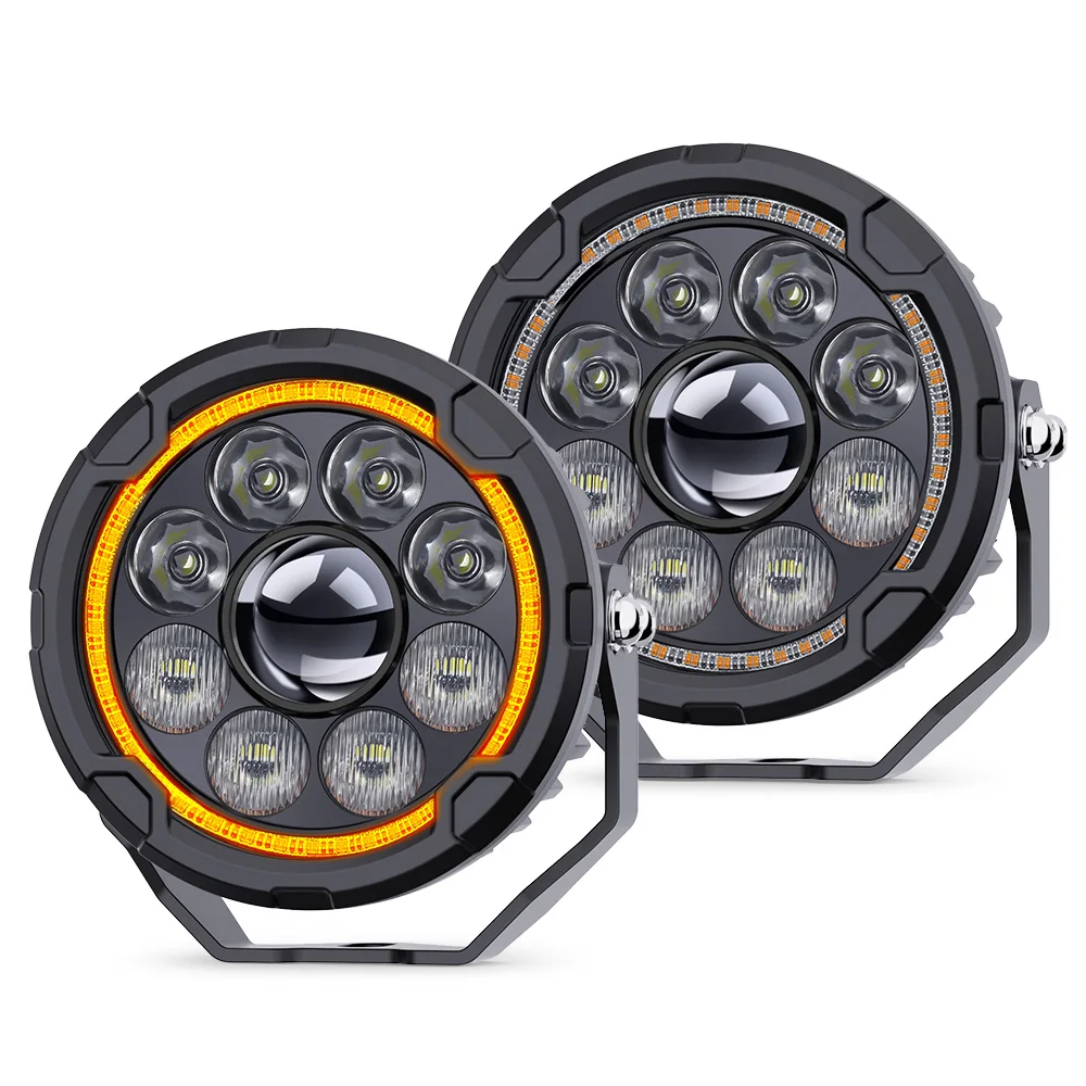 High Power Motorcycle Led Lamps White Yellow Drl Spotlight Auxiliary Lights For Adv  Gs 1250 Adventure