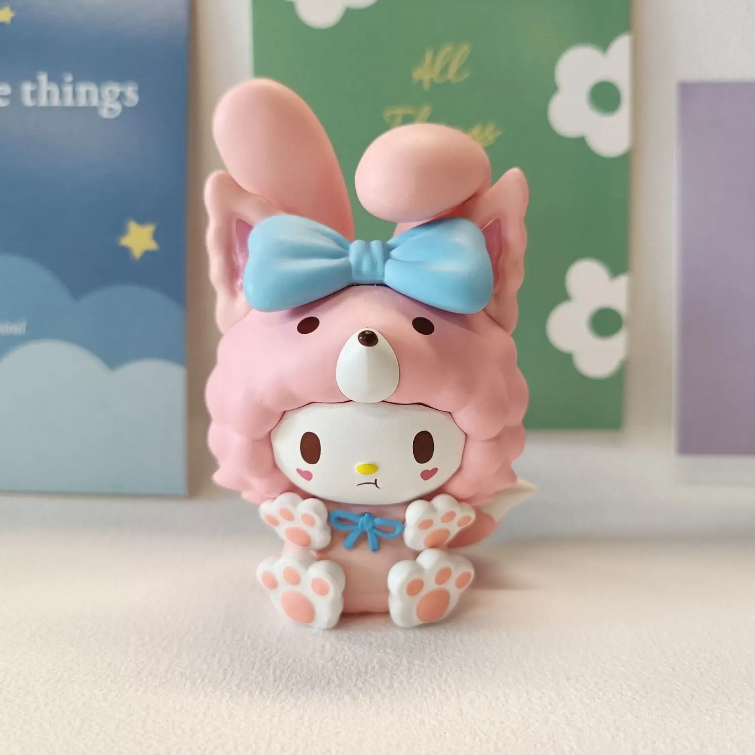 Sanrio Kuromi Melody Doll Anime Figure Cinnamoroll Desktop Ornament Doll hellobyke Room Decoration Girls Cute Gift One Piece