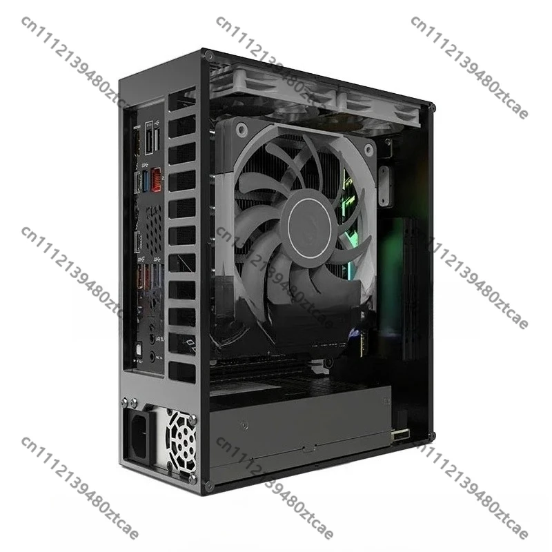 All Aluminum Alloy Mini ITX Case Portable Compact Desktop Computer Housing, Small Form Factor PC Assembly Accessories