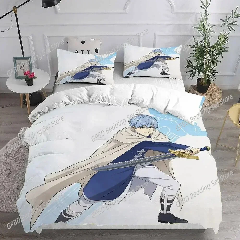 3D Print Anime Frieren Bedding Set Boys Girls Twin Queen King Size Duvet Cover Pillowcase Bed boys Adult Home Textileextile