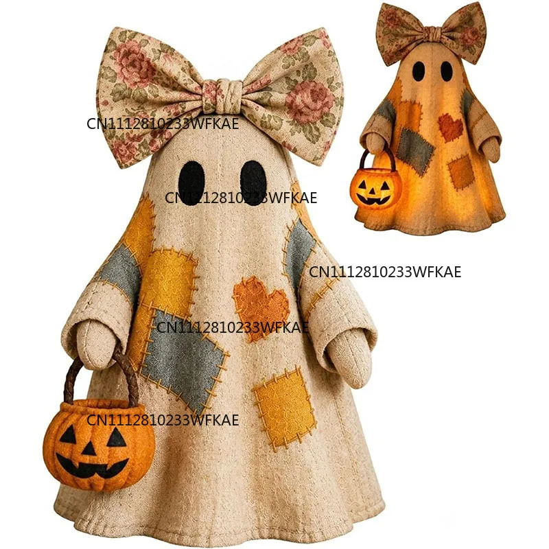 Patchwork Ghost Halloween Decor Patchwork Ghost Halloween Decor