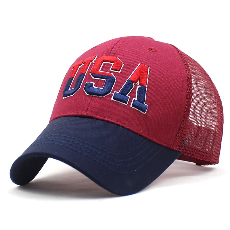 Spring Summer American Flag Baseball Cap Classic USA Embroidered Presiden Voting Peaked Cap Sunhat for Men Women