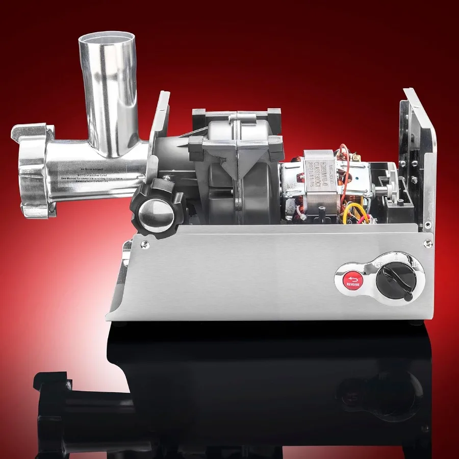 Turboforce HD Heavy Duty 3500 Series 5in1 Penggiling Daging Listrik Stainless Steel untuk Penggunaan Rumah Tangga dengan Pembuat Sosis dan Kubbe 5