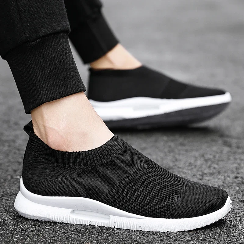 Damyuan Men Light Running Shoes Jogging Shoes Breathable Man Sneakers Slip on Loafer Shoe Men\'s Casual Sports Shoes Size 46 2020