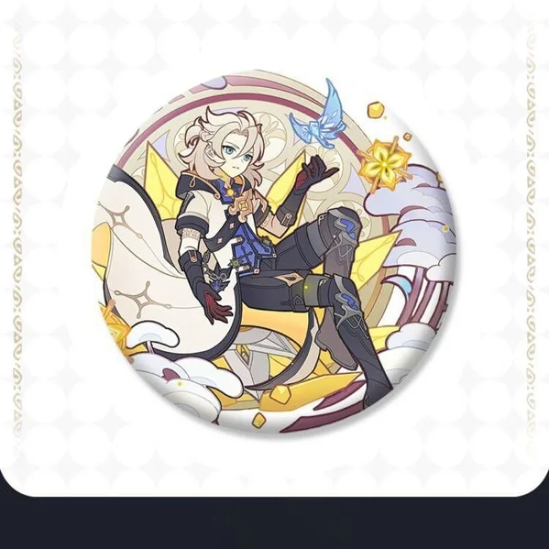 Game Yuanshen Peripheral Festival Badge Wanderer Kaedehara Kazuha Albedo Venti Cosplay Costume Brooch Anime Game Collection Gift