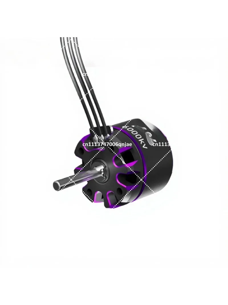 Outer Rotor Brushless Motor for Mini RC Car Purple Dual Shaft High Speed High Performance ESC