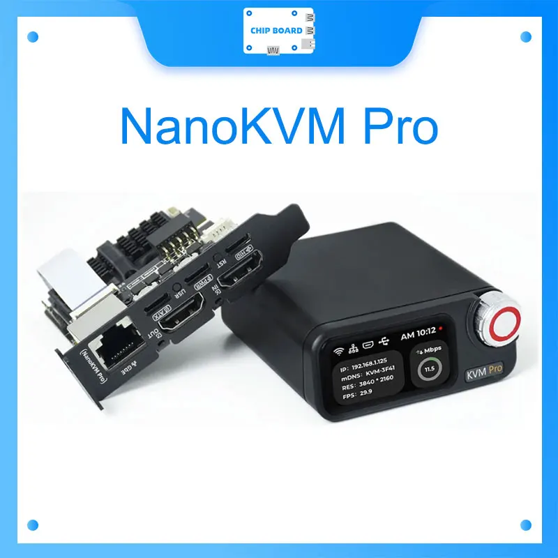 

Sipeed NanoKVM-Pro enables 4K remote server and NAS management via Gigabit Ethernet, WiFi 6, and Power over Ethernet