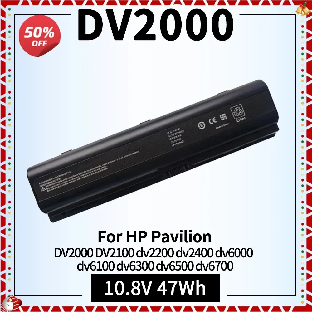 

DV2000 Laptop Battery for HP Pavilion Dv6000 Dv6500 Dv6700 DV2100 Dv2200 Dv2400 Dv6100 Dv6300 Compaq Presario C700 Battery