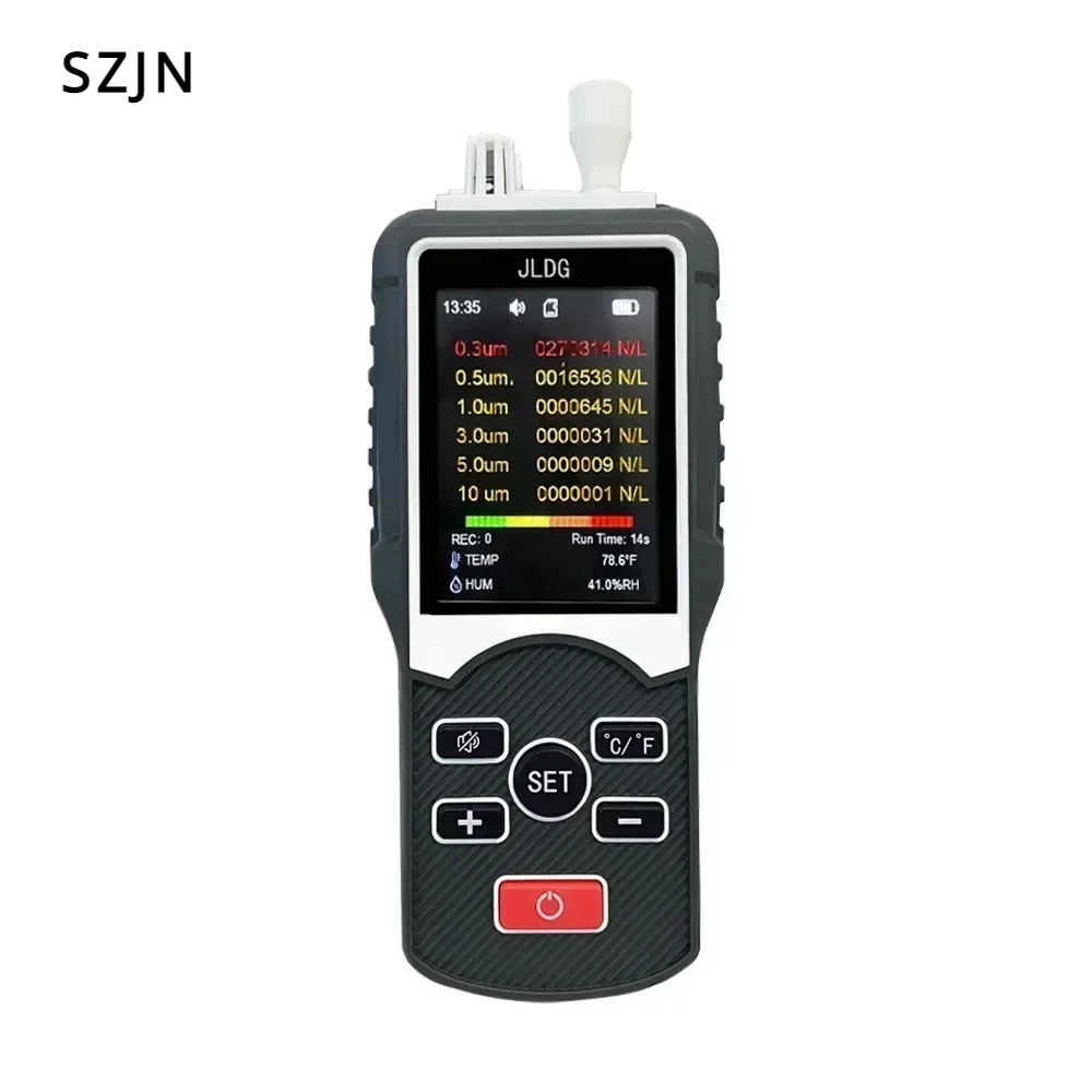 Dust Contador de Partículas Pm2.5 Co2 Detector tipo de Bomba Qualidade do ar Tester Poeira Livre Oficina Jd3003