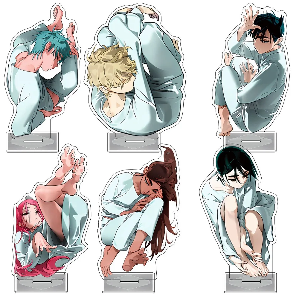 Alien Stage Acrylic Stand Figure Ivan Till Mizi Sua Luka Hyuna Pajama Pose Desktop Decoration Anime Peripheral Gift Keychain